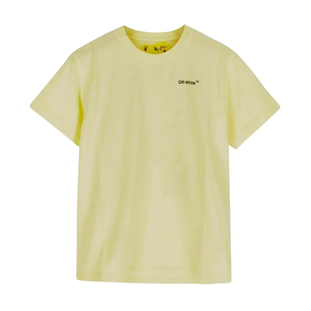 Off White Gummipil T-shirt i Gul Yellow, Pojke