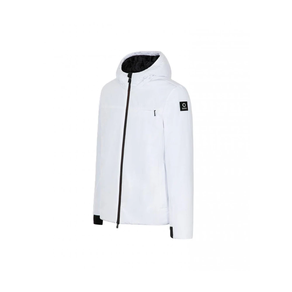 Suns Polyester Puffer en Parka Jassen White Heren