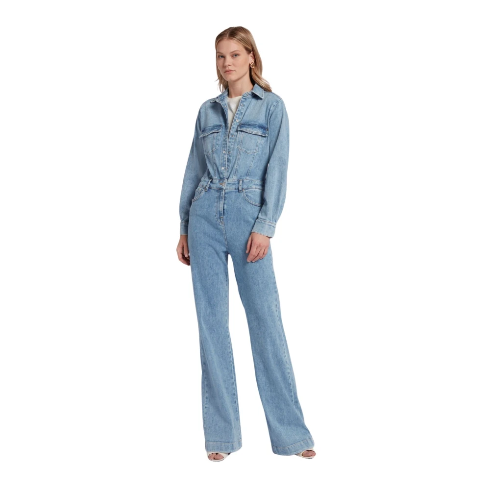 7 For All Mankind Jumpsuits Blue Dames