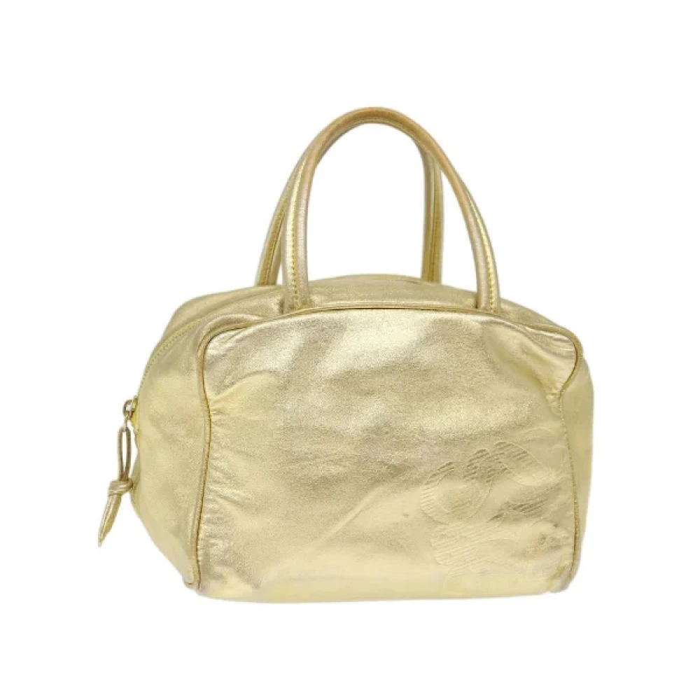 Loewe Pre-owned Leather handbags Yellow Dames