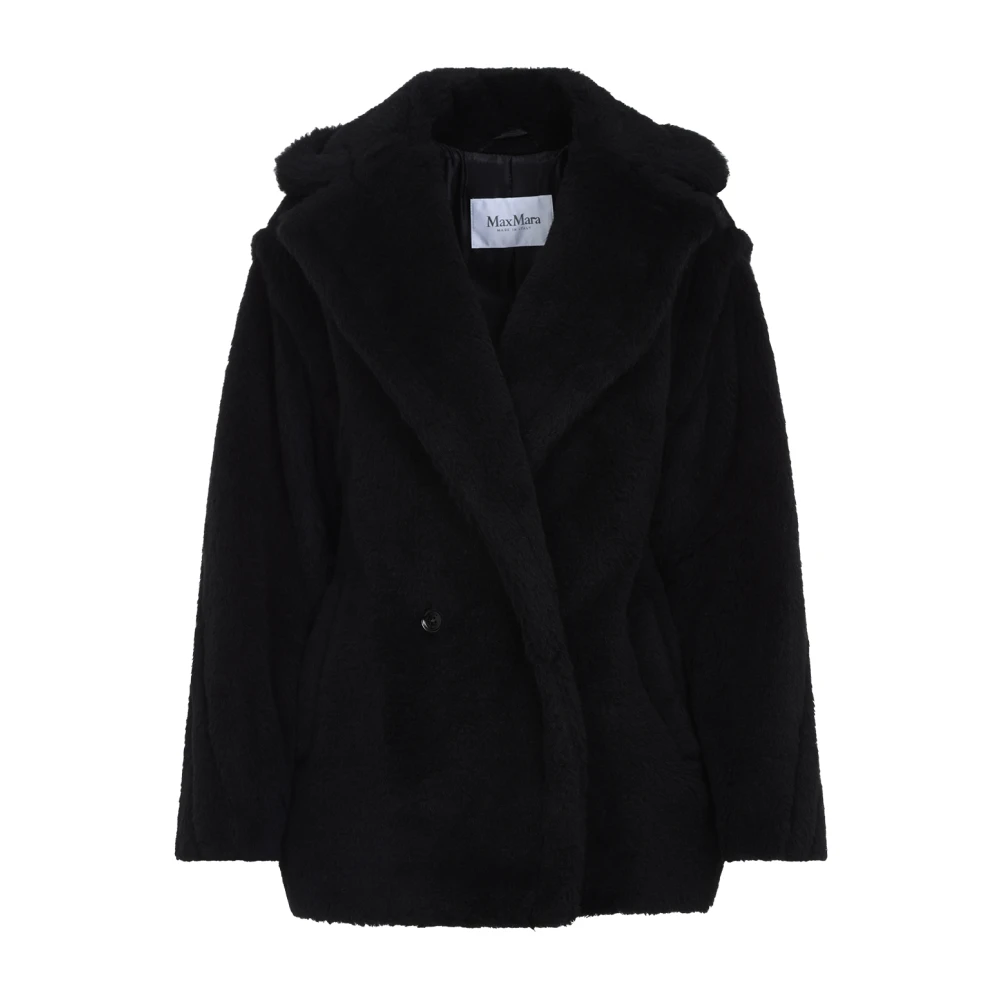 Max Mara Korte Zwarte Teddyjas Black Dames