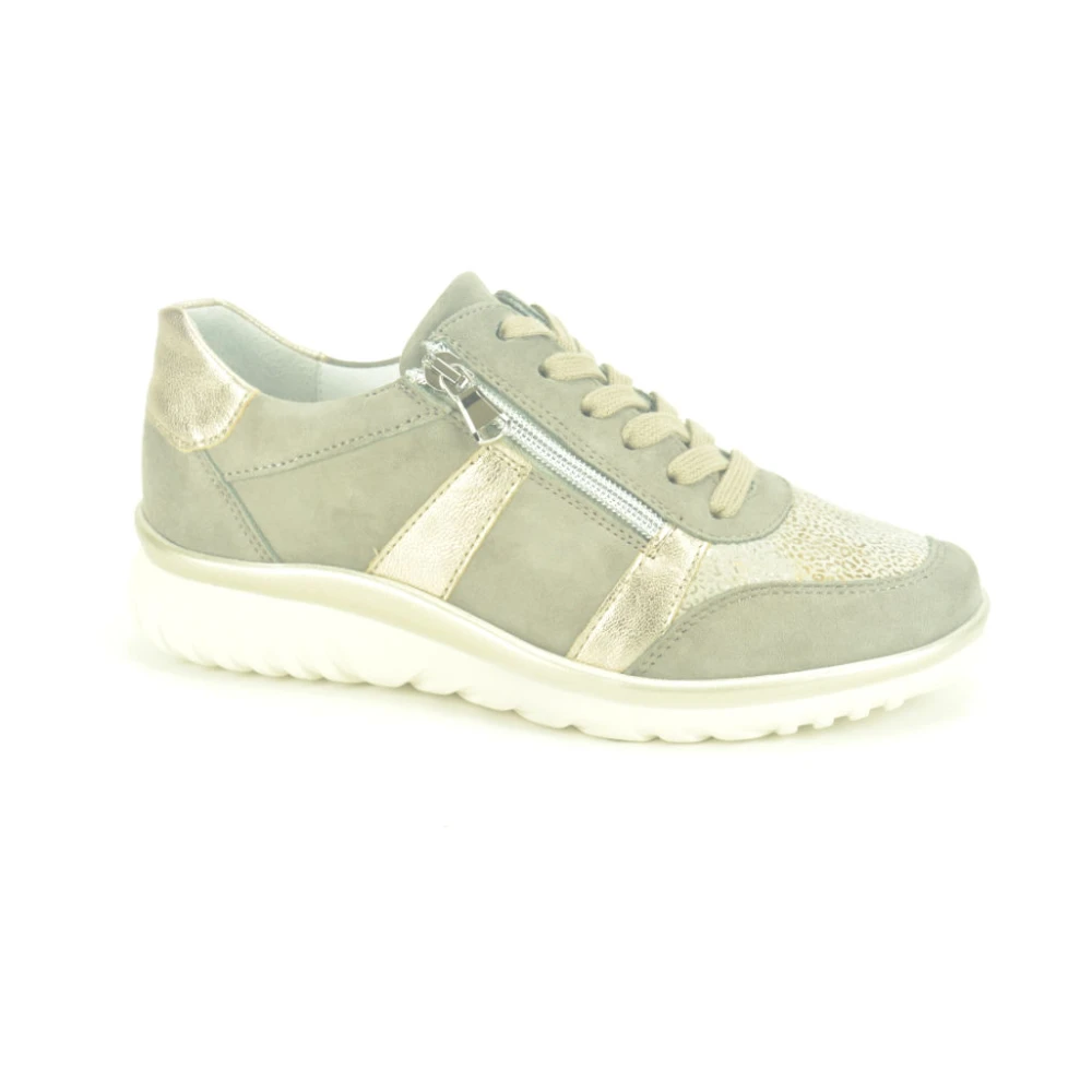 Semler Stretch Sneaker N.+tiret Dames Schoenen Beige