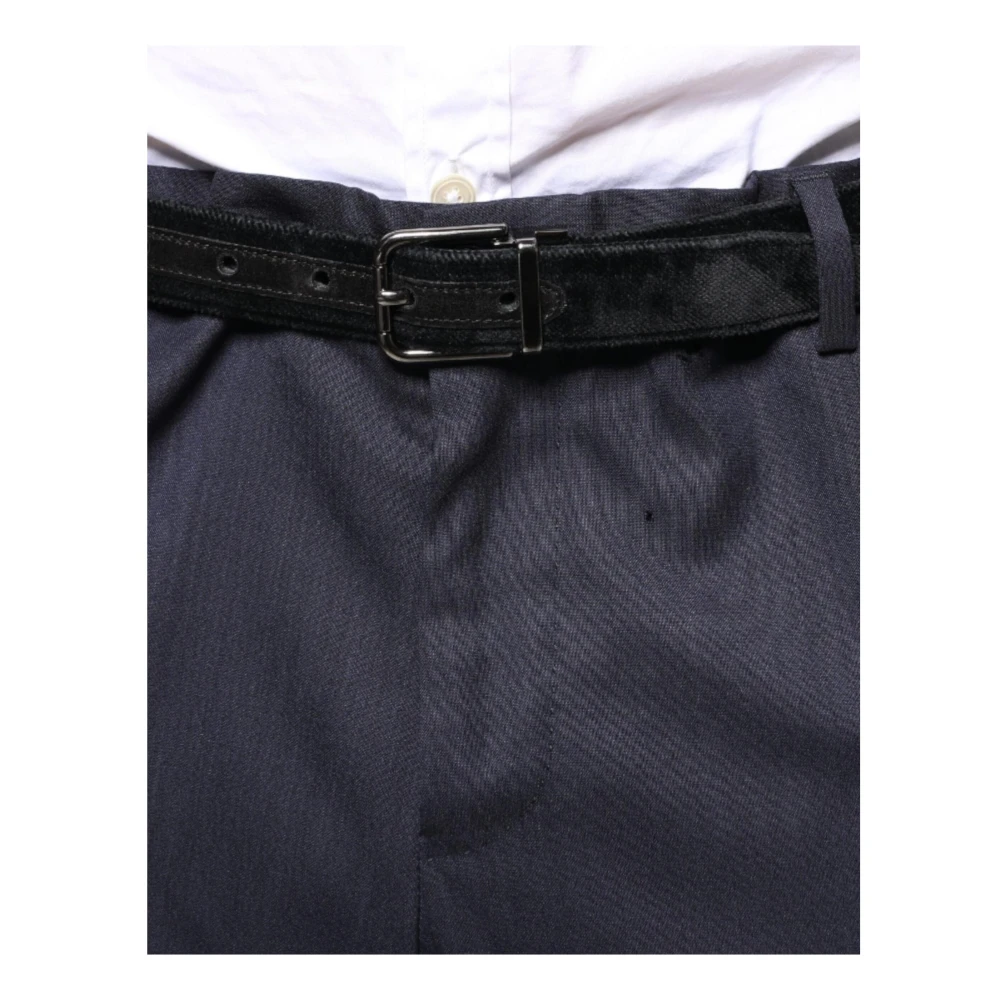 Dolce & Gabbana Blauwe Skinny Formele Pantalon Blue Heren