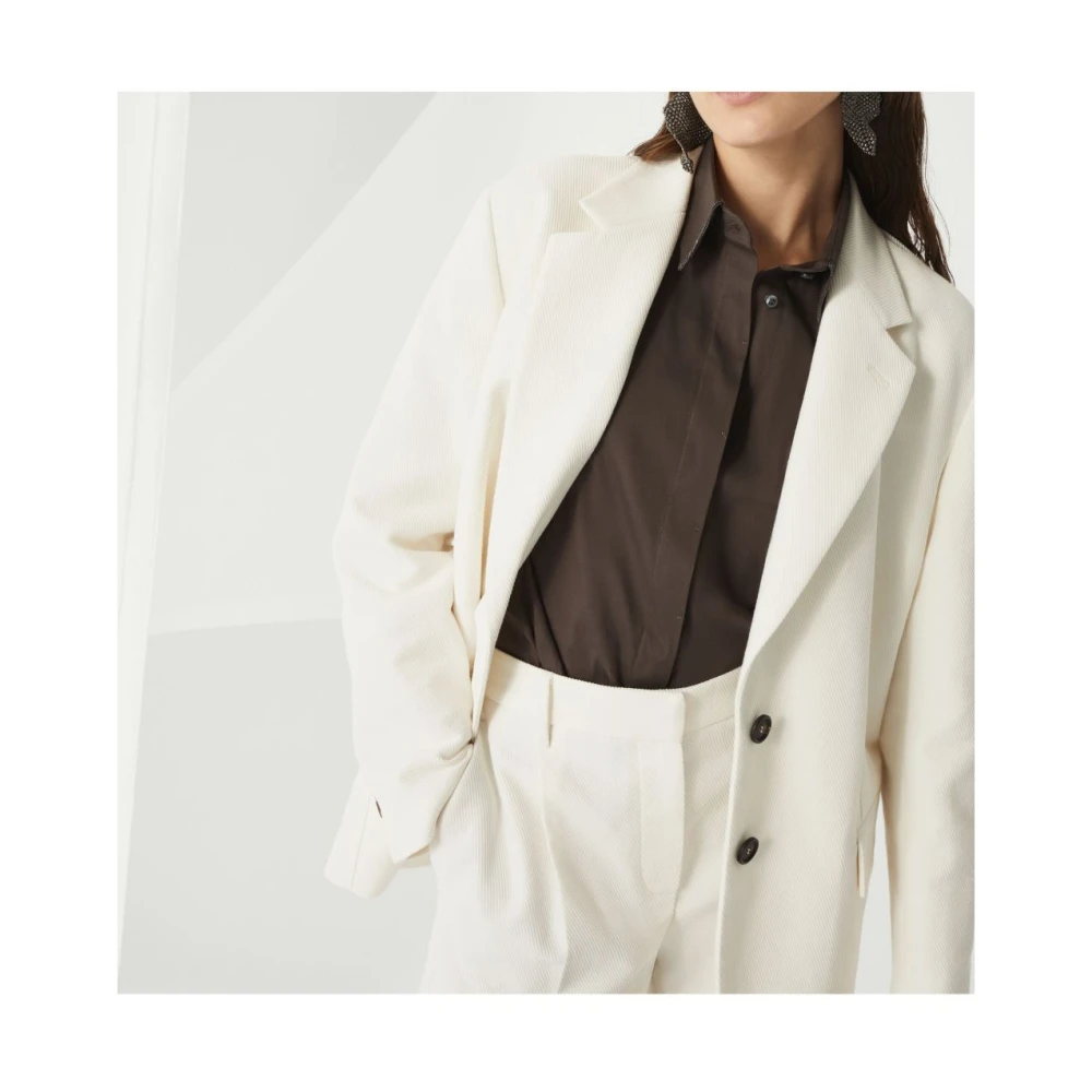 BRUNELLO CUCINELLI Stijlvolle Jassen Collectie White Dames