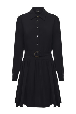 black-button-up-dress