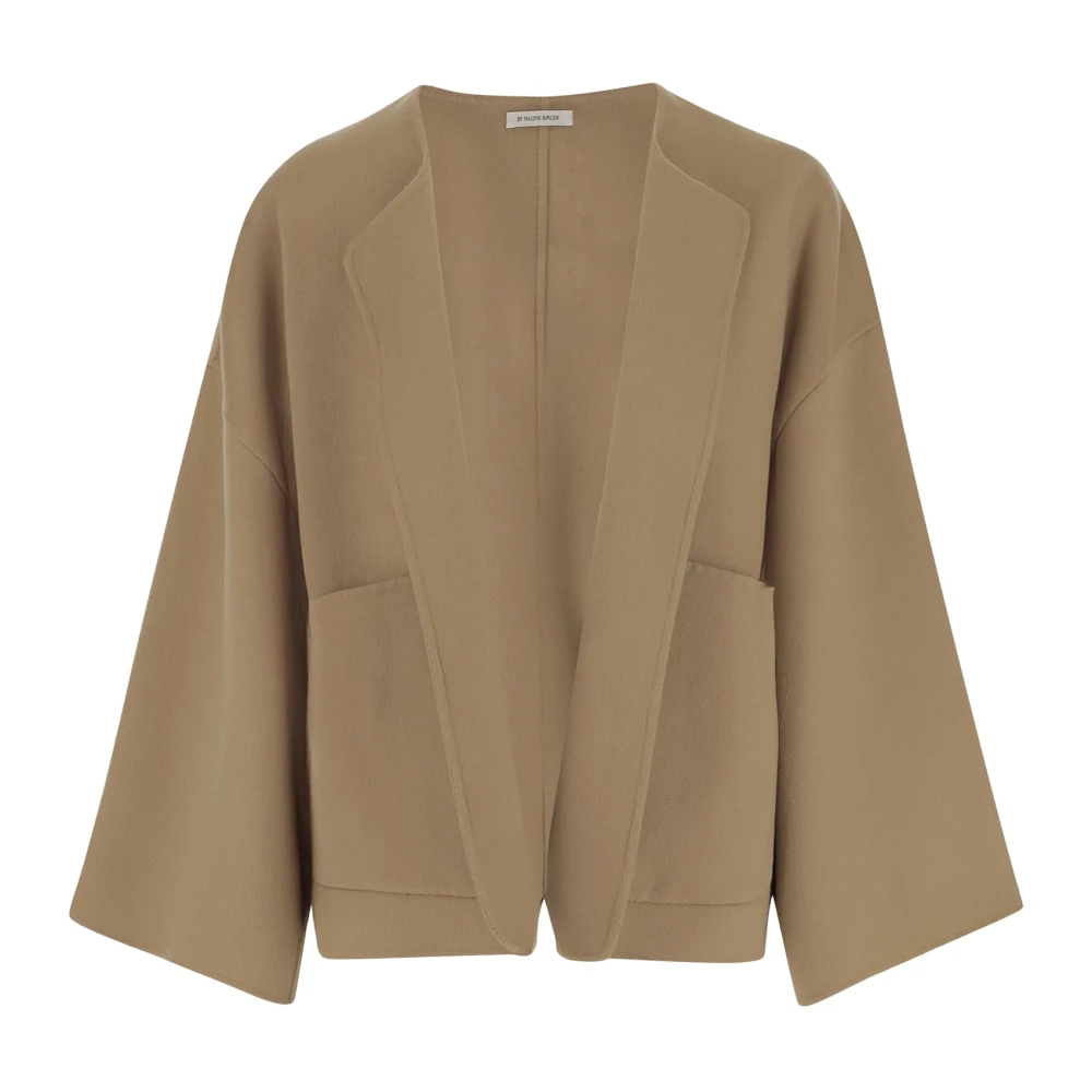 By Malene Birger Women's Beige Wool V-Neck Jacket