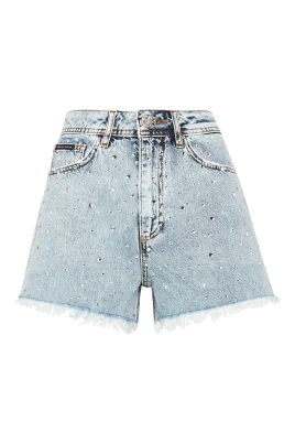 Denim Hot Pants Crystal Rain