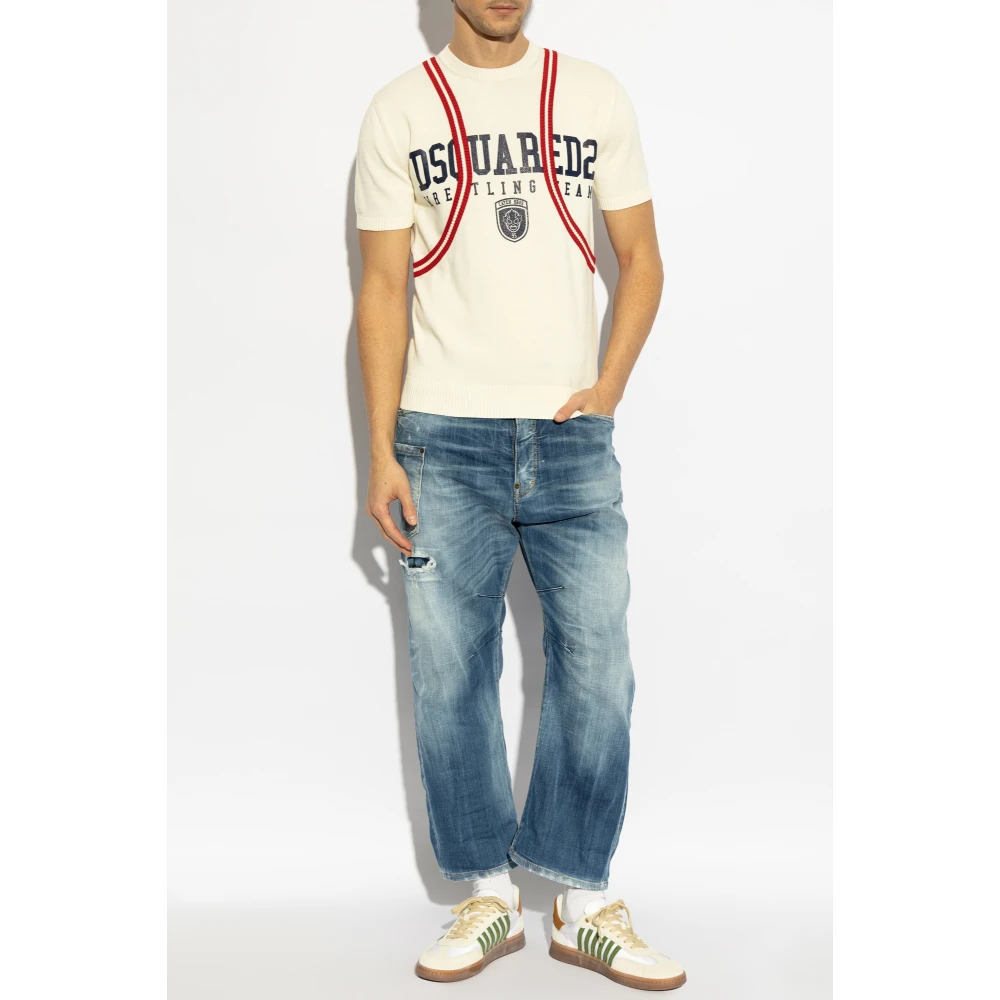 Dsquared2 Trui met logo Beige Heren
