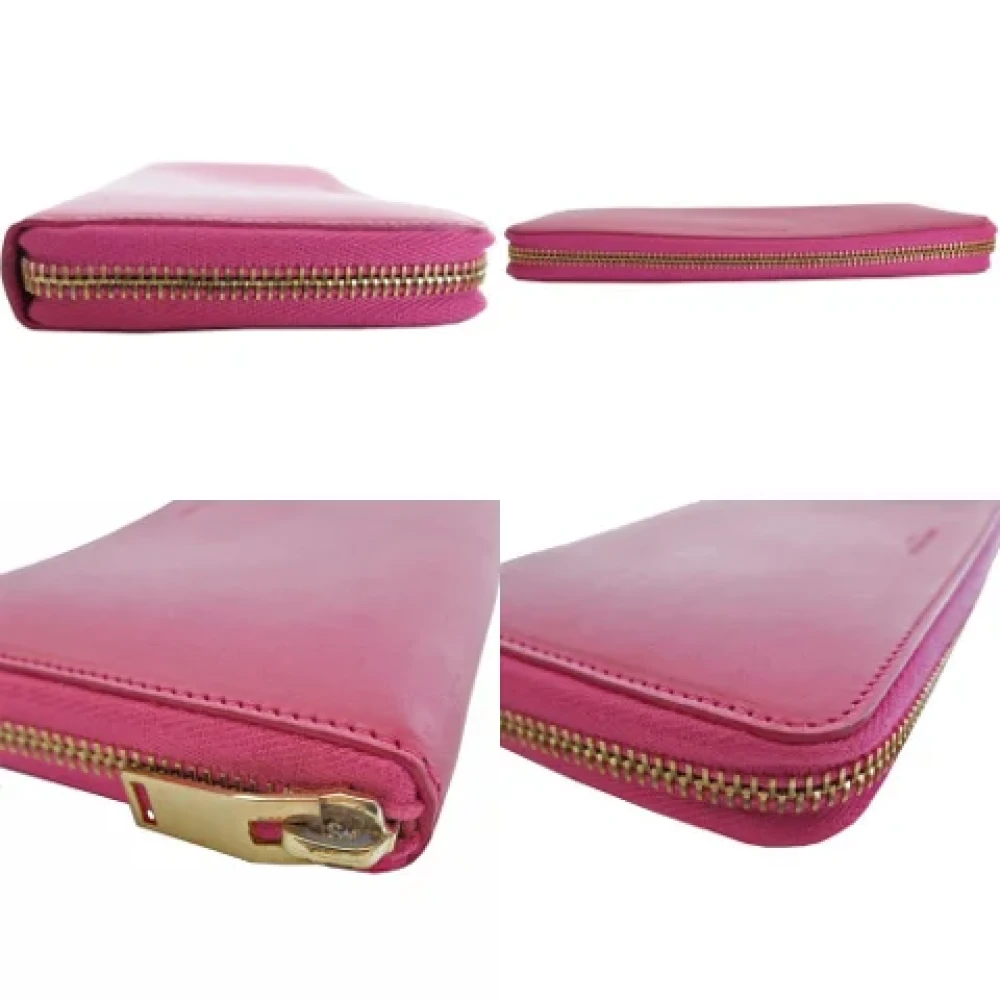 Yves Saint Laurent Vintage Pre-owned Leather wallets Pink Dames