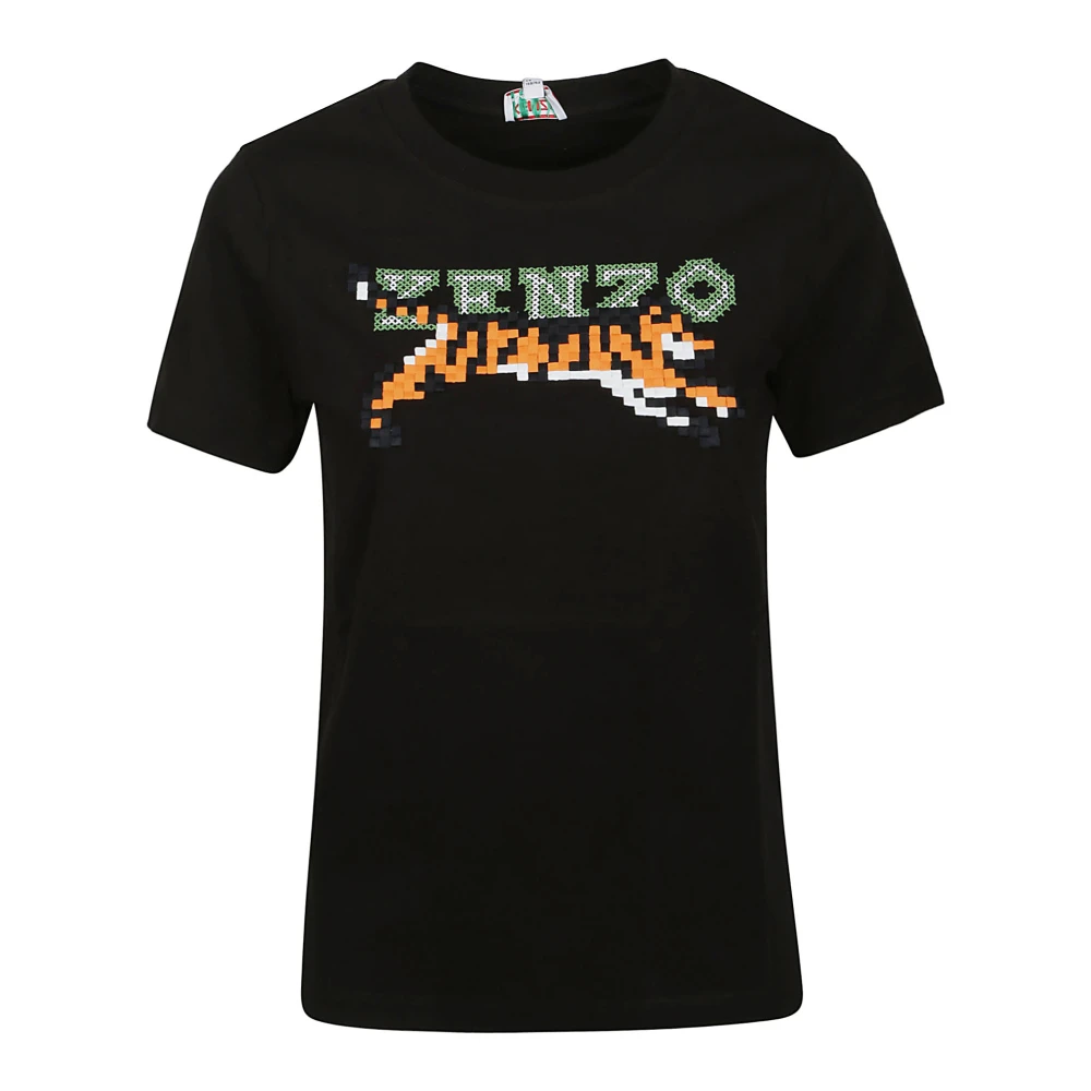 Kenzo Klassiek Pixel T-Shirt Black Dames