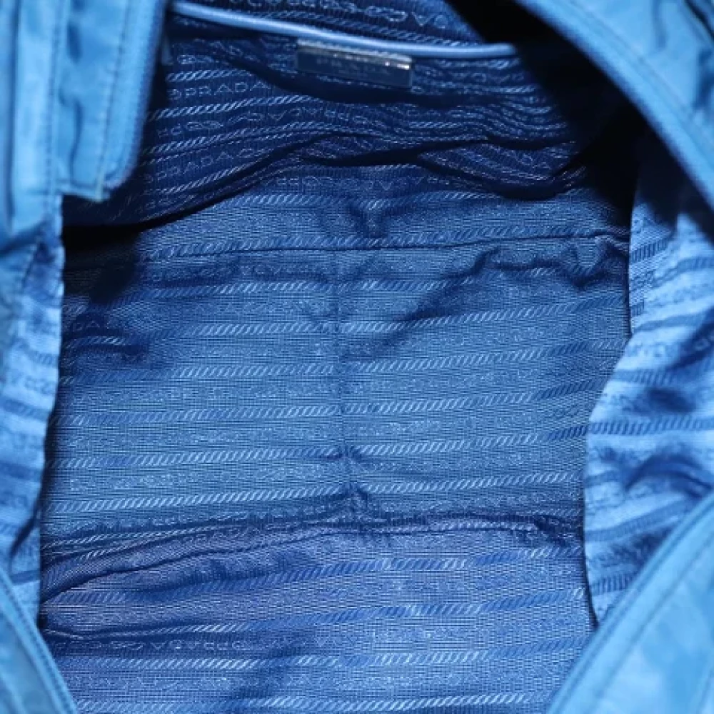 Prada Vintage Pre-owned Fabric prada-bags Blue Dames