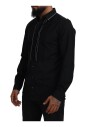 chemise-slim-fit-en-coton-noir