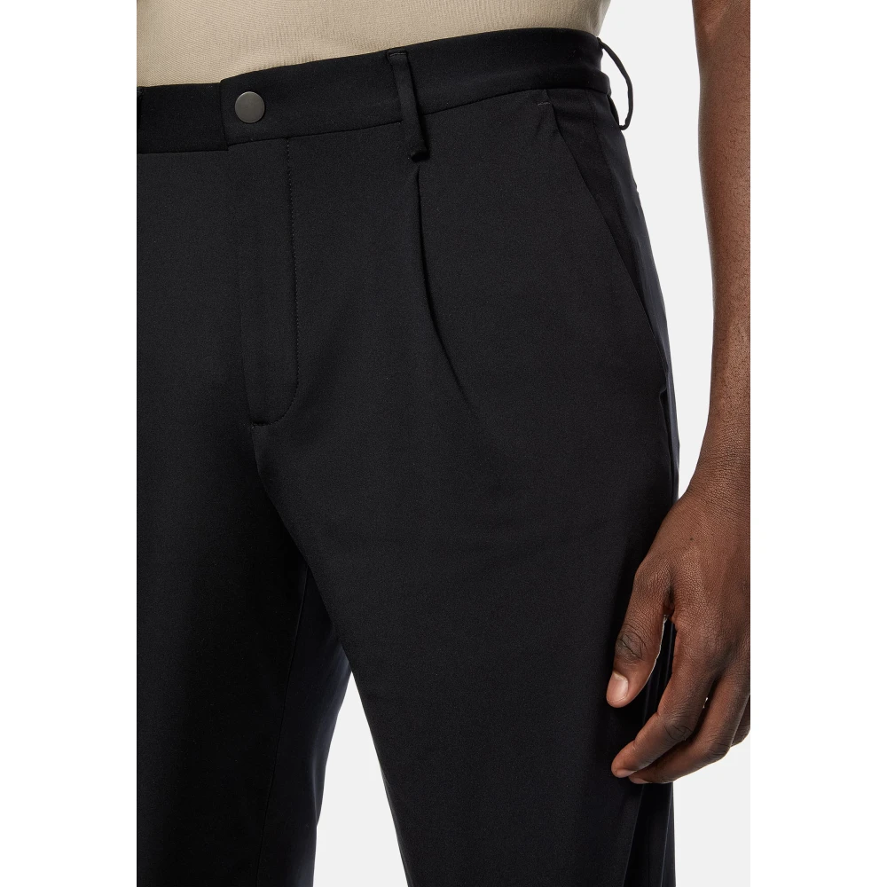 Boggi Milano B-Tech Stretch Nylon Broek Black Heren