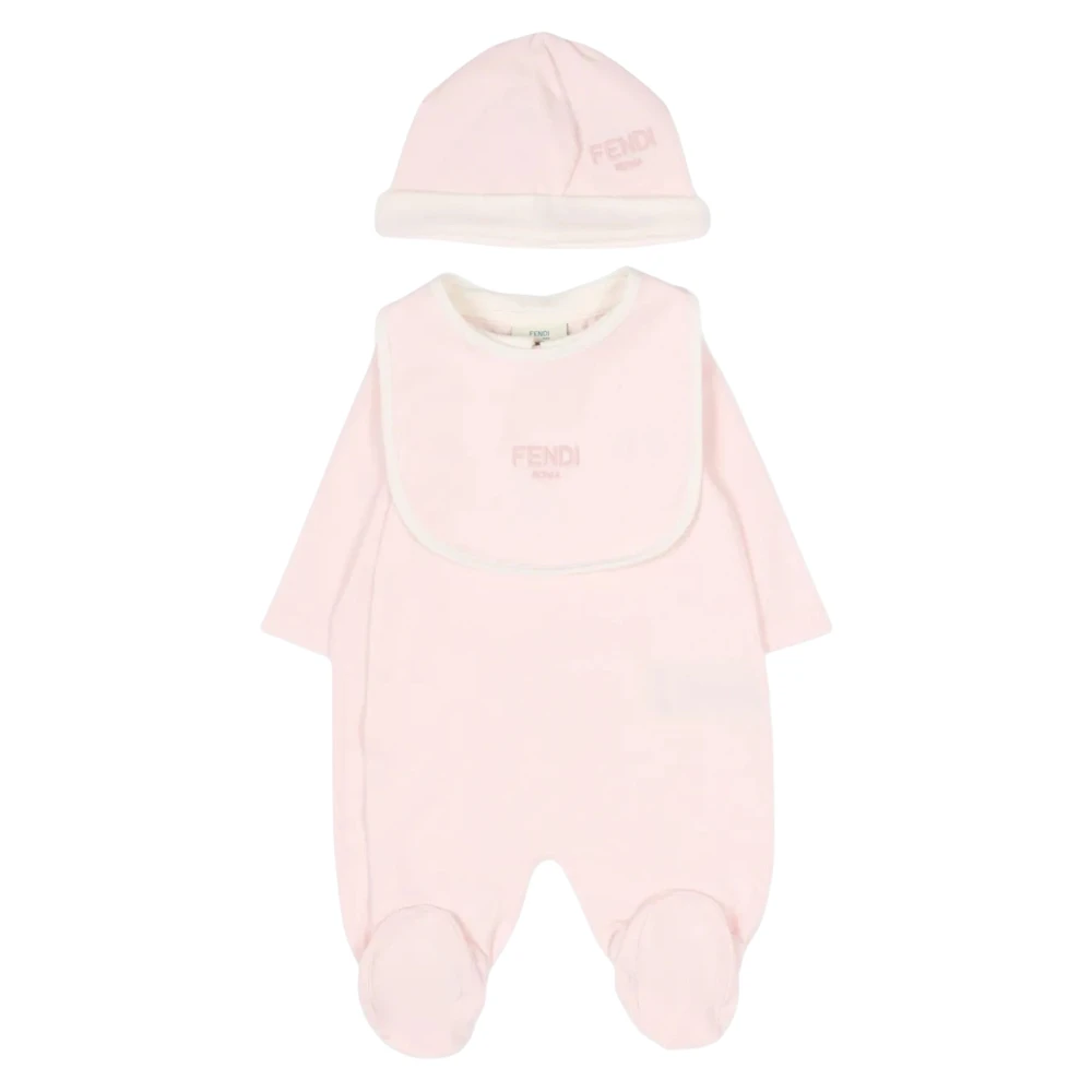 Fendi Girls Pink Kids Sets, 6 M, Babygrow Set