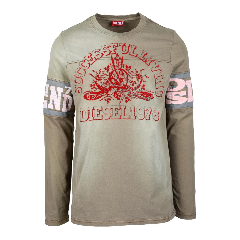 Diesel Katoenen T-shirt Multicolor Heren