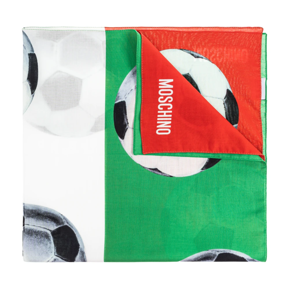 Moschino Katoenen sjaal met print Multicolor Unisex