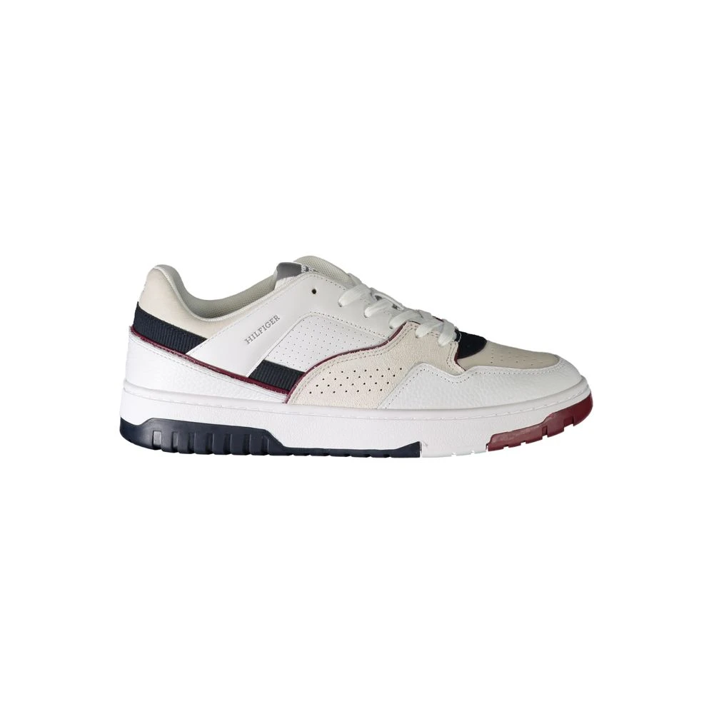 Tommy Hilfiger Men's White Polyethylene Sneaker
