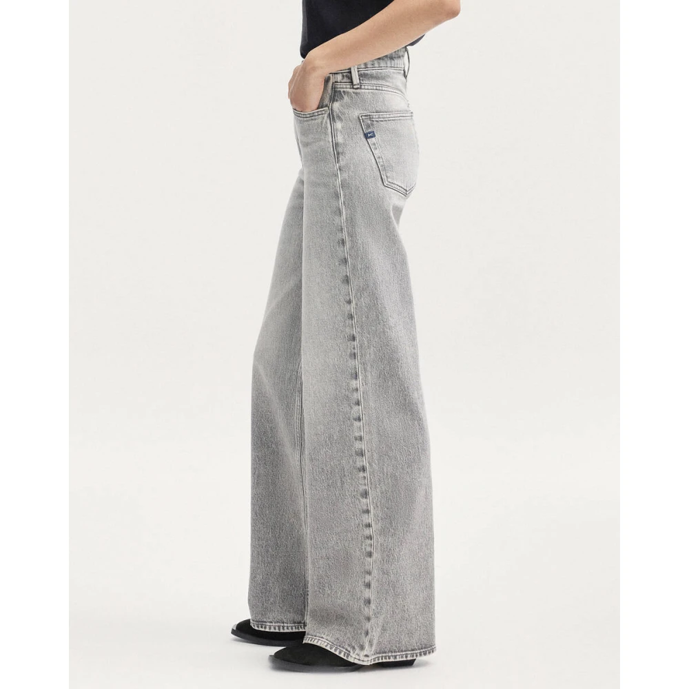 Denham The Jeanmaker Wide Jeans Gray Dames