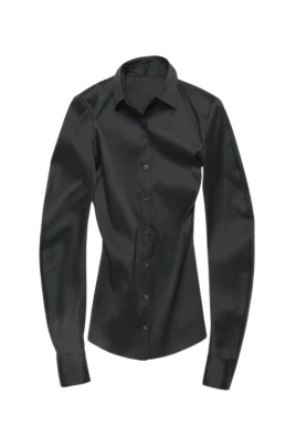 Svart Stilren Blus