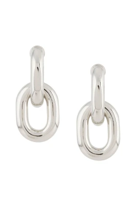 XL Link Double Hoop Earrings