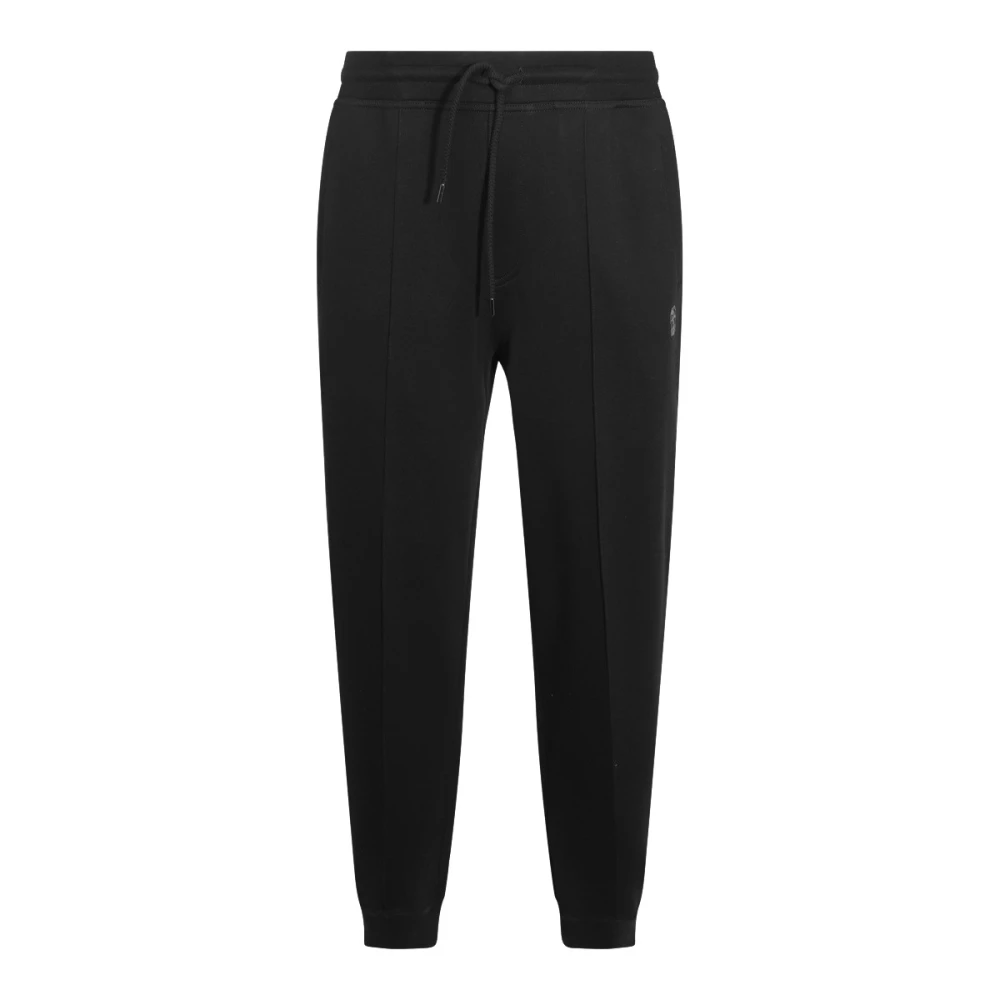 BRUNELLO CUCINELLI Zwarte Track Broek Elastische Enkel Black Heren