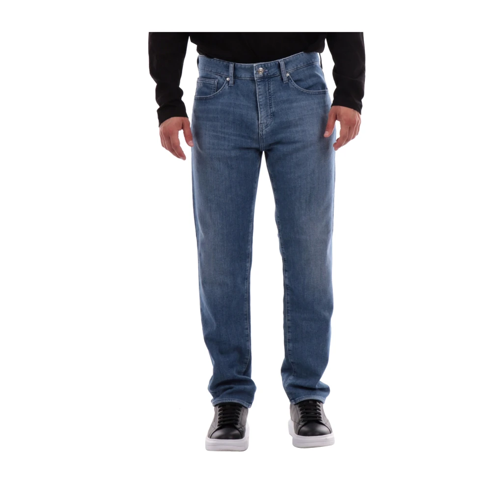 Emporio Armani Men's Blue Slim-Fit Jeans,, Jeans 5 Pocket J13 Style W33