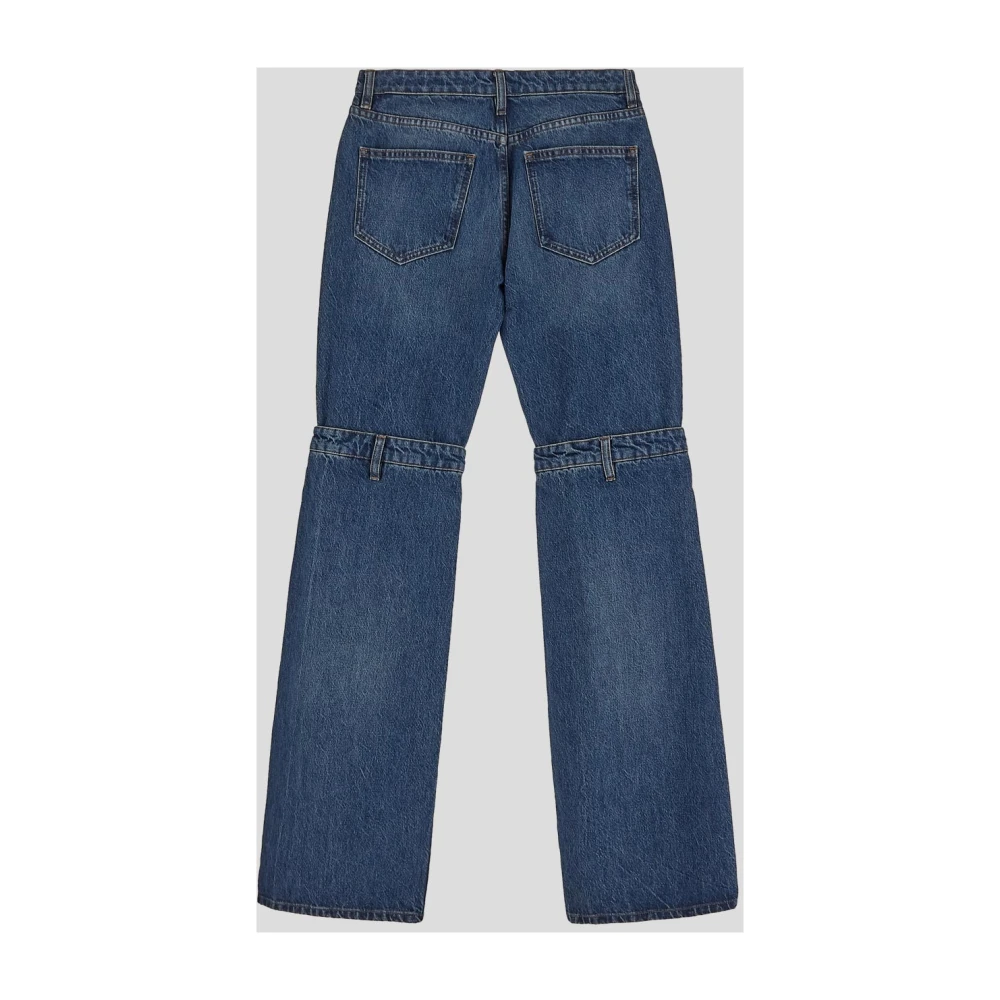 Coperni Stijlvolle Open Knie Katoenen Jeans Blue Dames