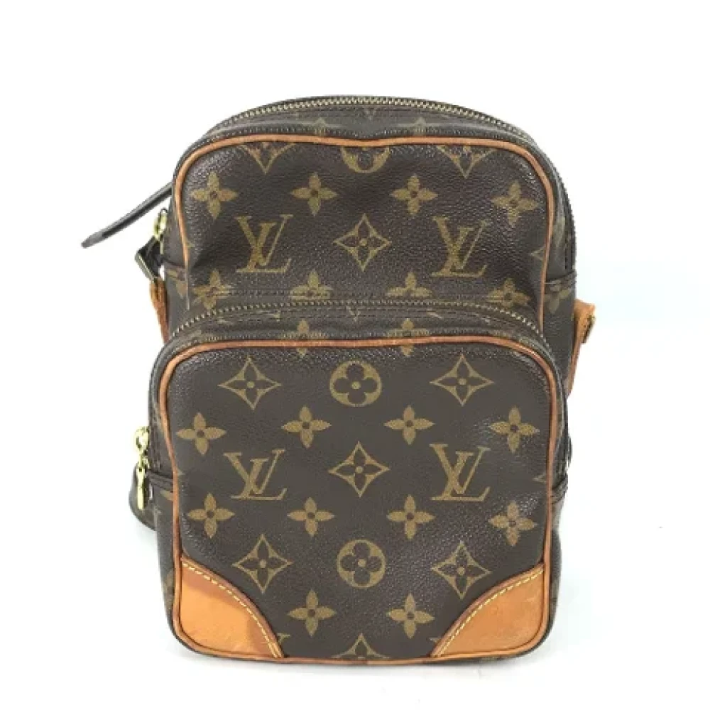 Louis Vuitton Vintage Pre-owned Cotton louis-vuitton-bags Brown Dames