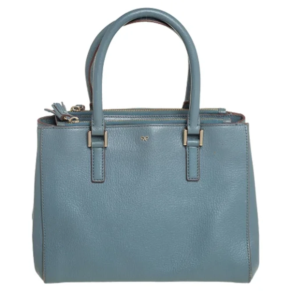 Anya Hindmarch Pre-owned Leather totes Blue Dames