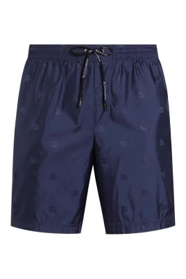 Medelhöga badboxershorts i logotyptryckt jacquard