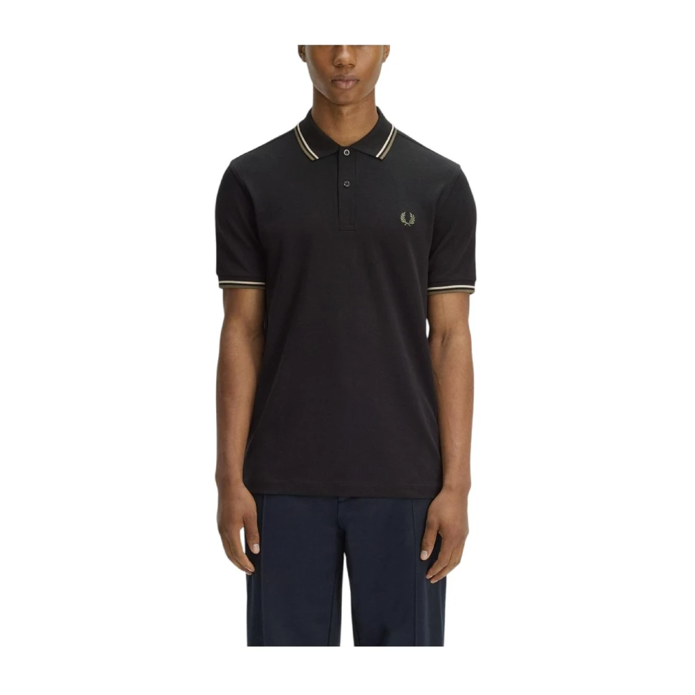 Fred Perry Men's Black Polo Shirts - Polo Shirts - Xl - Tops