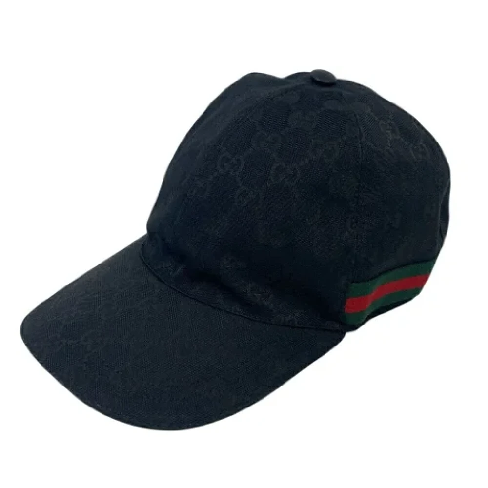 Gucci Vintage Pre-owned Fabric hats Black Dames