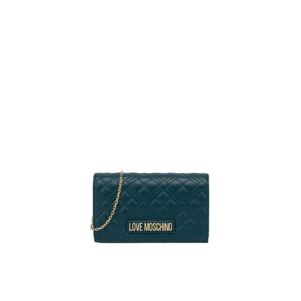 Love Moschino Gewatteerde schoudertas voor vrouwen Green Dames