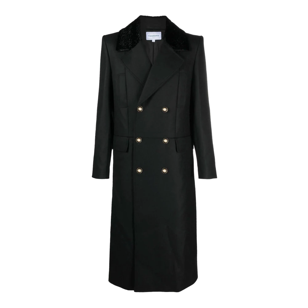 Casablanca Dubbel-Borst Lange Jas Black Heren