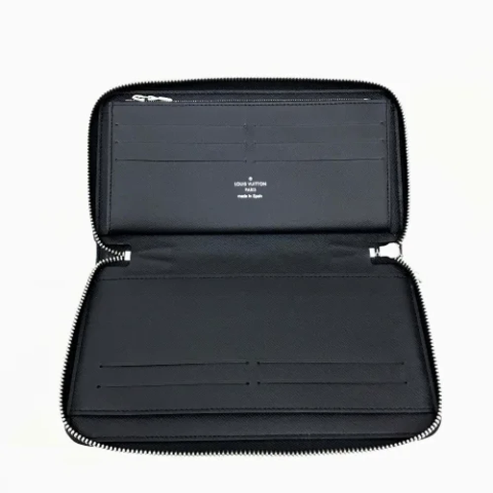 Louis Vuitton Vintage Pre-owned Fabric wallets Black Heren