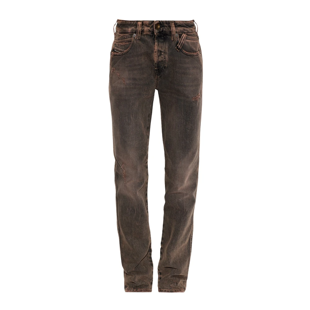 Diesel 1992 D-Jiann-Rs Jeans - Female - Straight Fit Jeans - Brown - W30 - Jeans