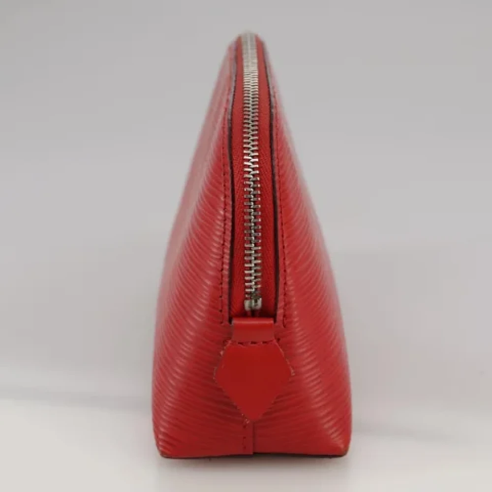Louis Vuitton Vintage Pre-owned Leather pouches Red Dames