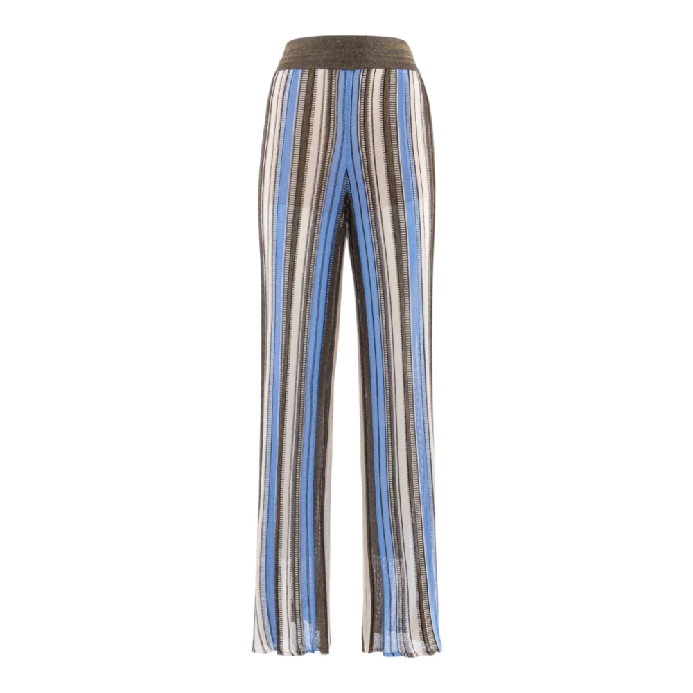 Nenette Donna Multicolor - Pantaloni Ampi In Maglia - Trousers - E - L