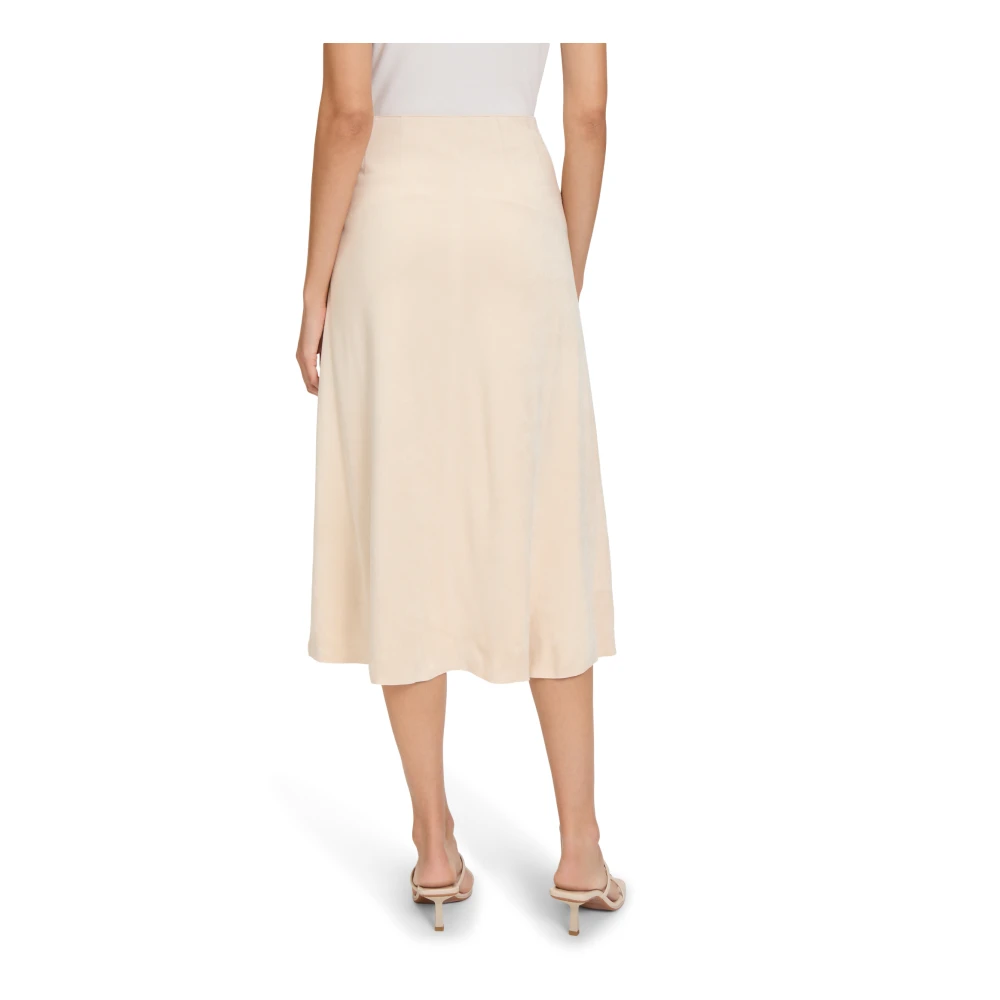 Betty Barclay A-Lijn Rok Effen Kleur Beige Dames