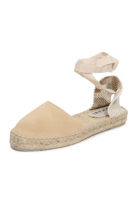 Hamptons Suede Flat Espadrilles