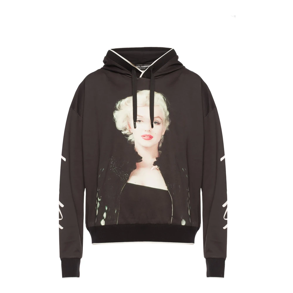 Dolce & Gabbana Marilyn Monroe Grafische Sweatshirt Black Heren