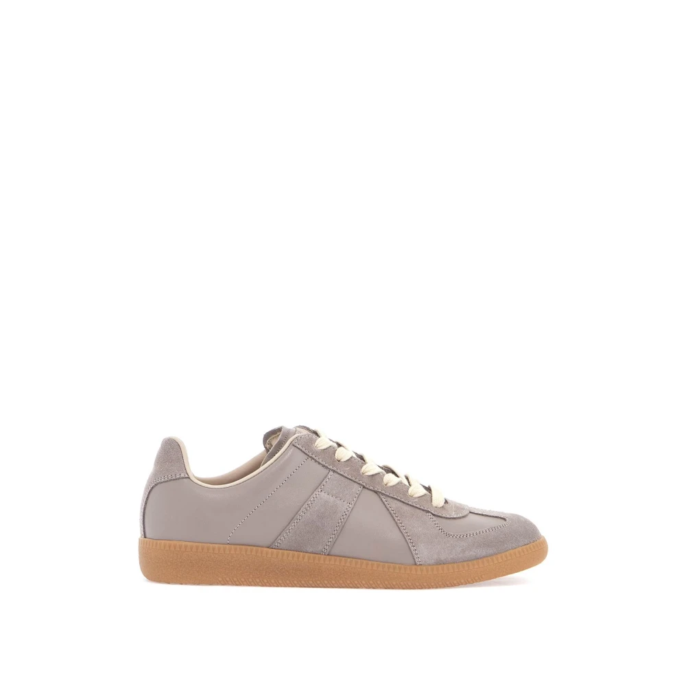 Maison Margiela Klassieke leren sneakers Gray Dames