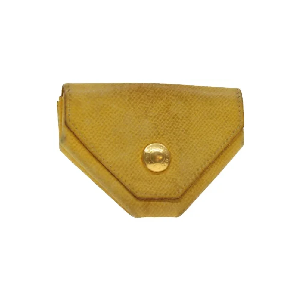 Hermès Vintage Pre-owned Leather clutches Beige Dames