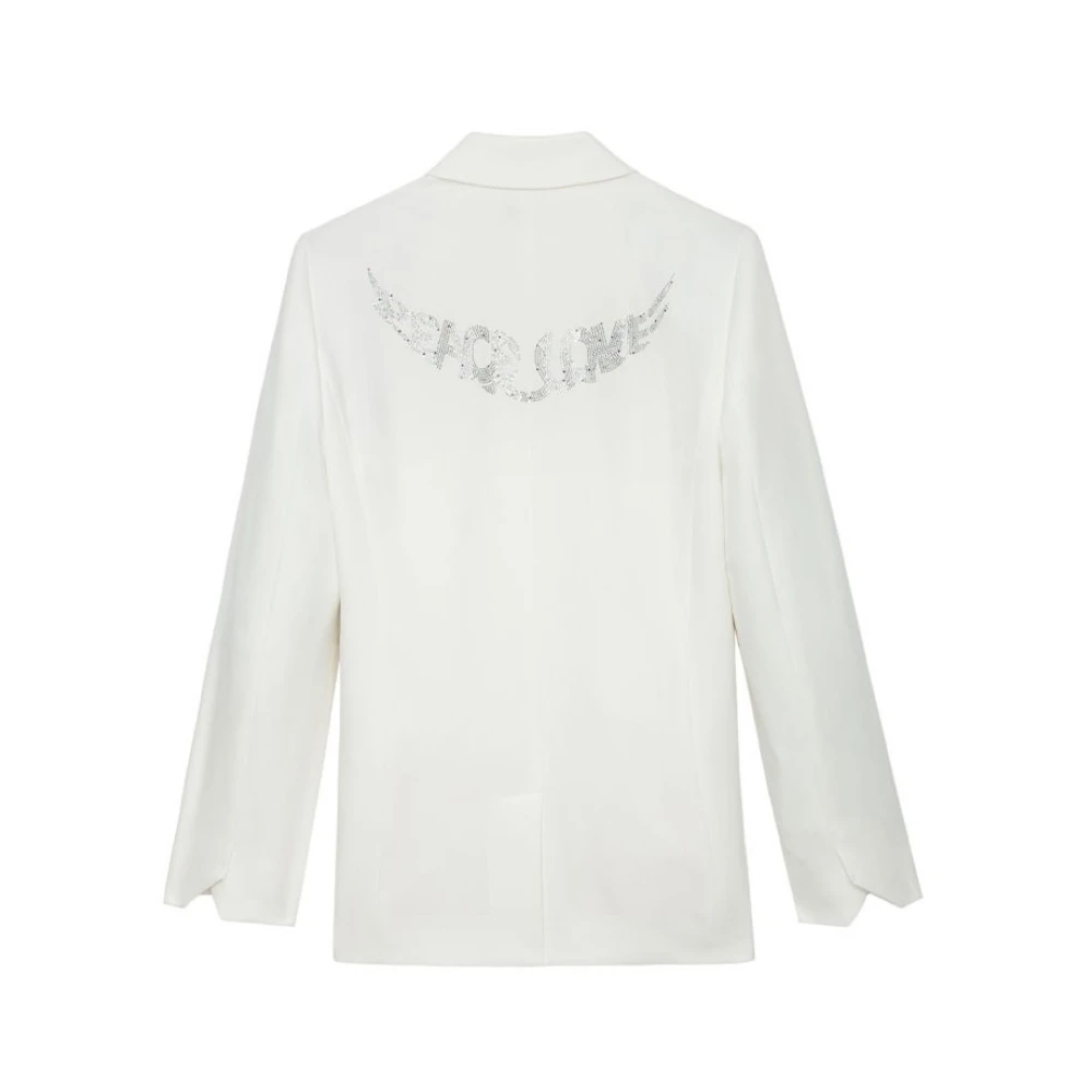 Zadig & Voltaire Stijlvolle Sako Mode White Dames
