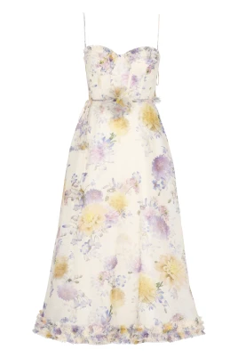Luna Ruffle Midi Dress