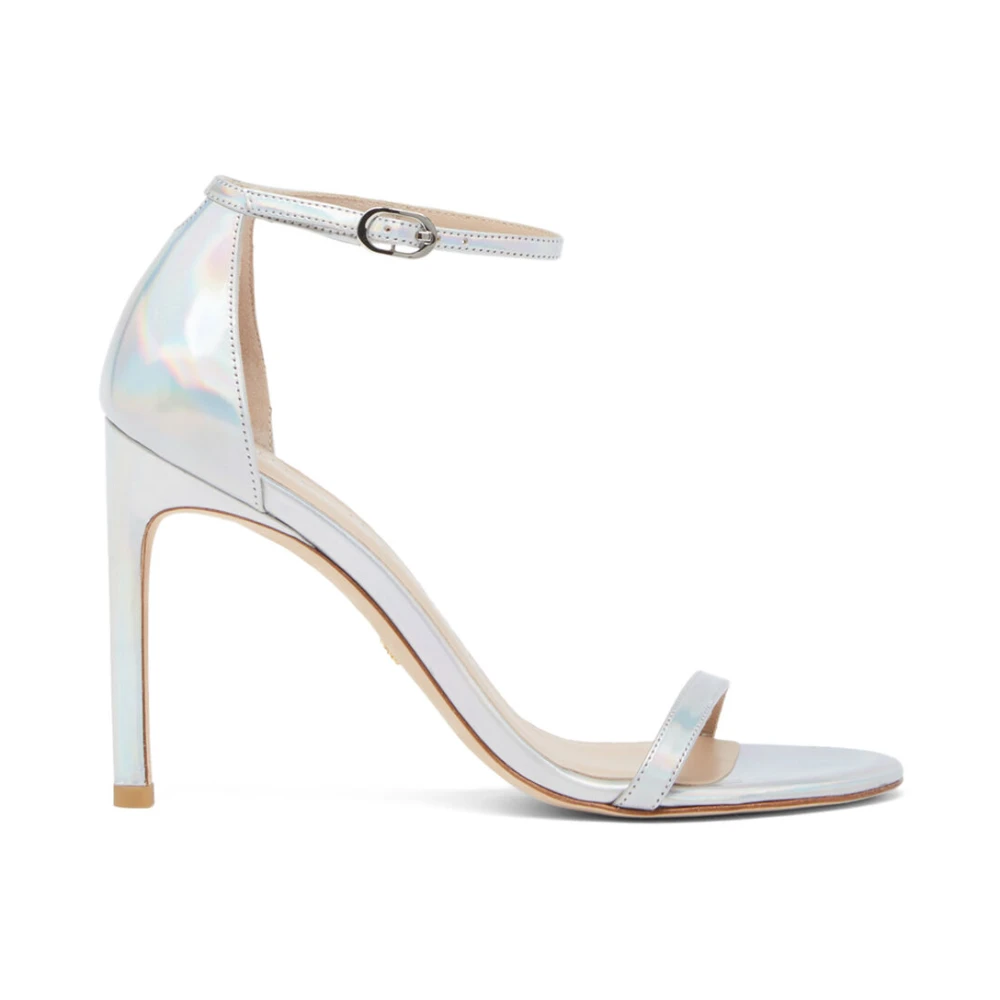 Stuart Weitzman Gray High Heel Sandals, Female, 4 1/2 Uk, Nudistsong High Heel Sandals