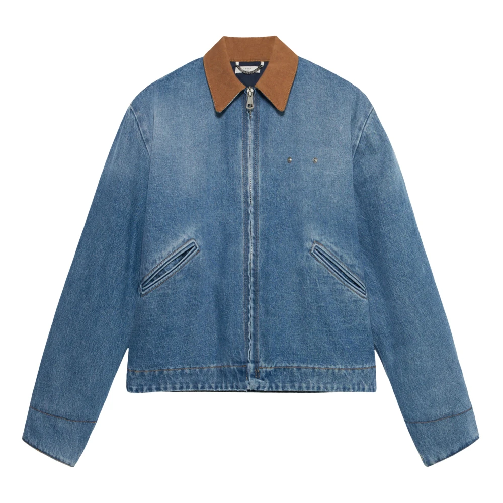 1989 Studio Spijkerjasje met moderne stijl Blue Heren