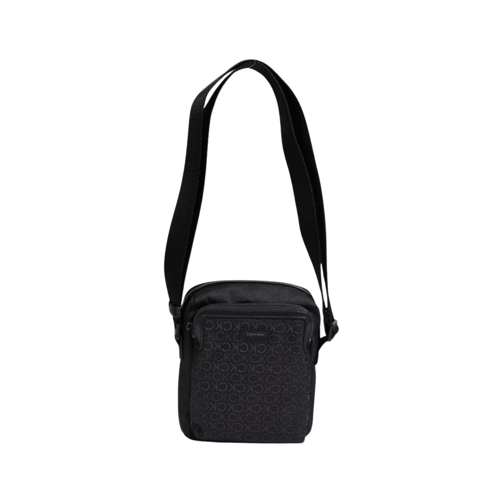 Calvin Klein Zwarte gerecyclede polyester tas Black Heren