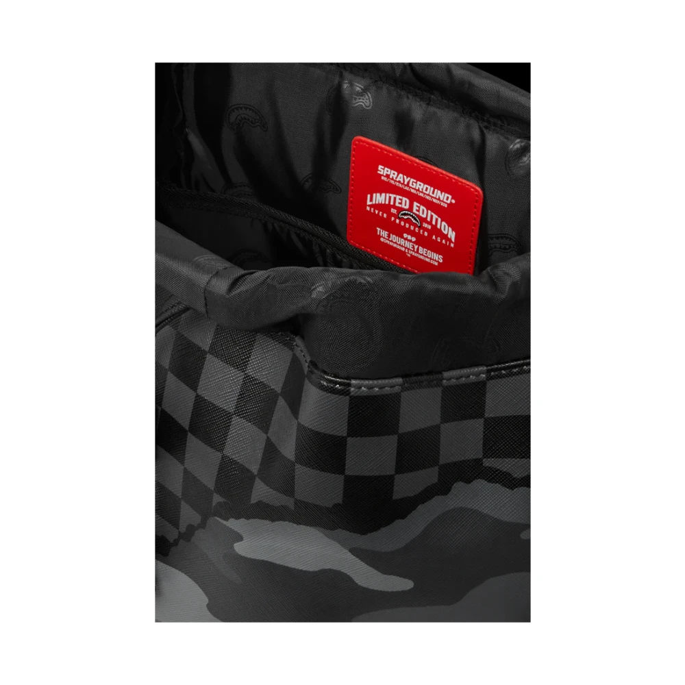 Sprayground Montecarlo Split Up Camo Tear Rugzak Black Heren