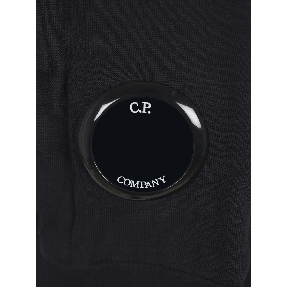C.P. Company Zwarte Crew Neck Fleece Sweatshirt Black Heren